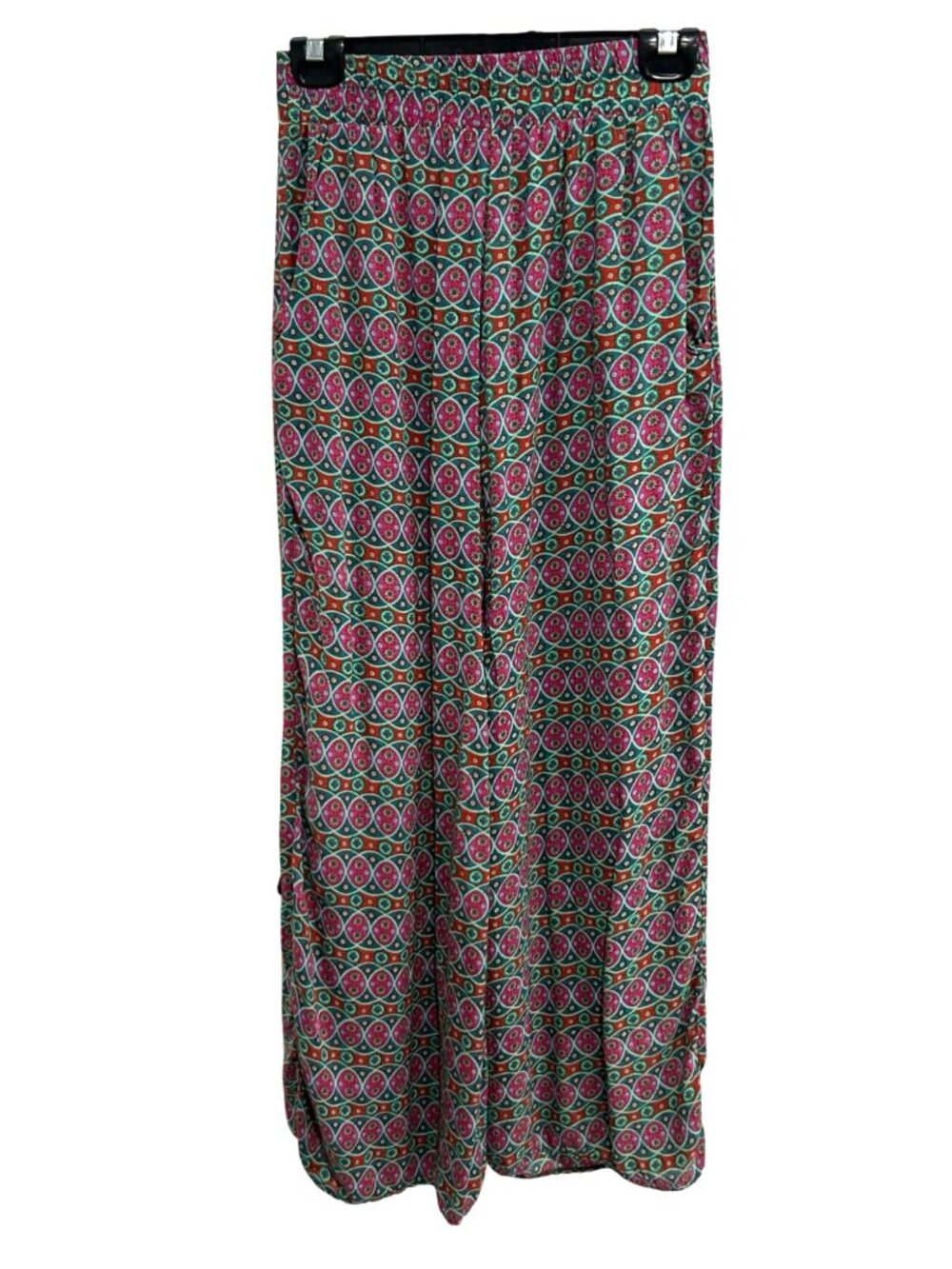 Live Happy Natural Life Medium Boho Patterned Wide Leg Pants Cozycore Boho Chic